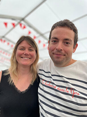 Emilie et Guillaume Normant, safraniers gersois - Agrandir l'image (fenêtre modale)