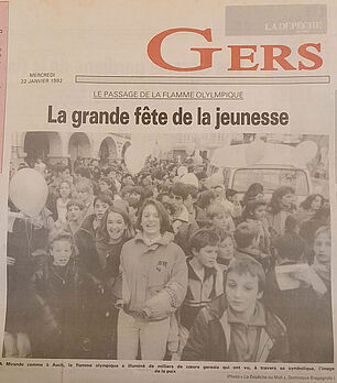 Archive de presse : "La grande fête de la jeunesse" - Jeux olympiques d'hiver d’Albertville en 1992 - Agrandir l'image (fenêtre modale)