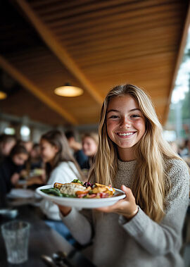 Le bien manger au menu des collégiens. - Agrandir l'image (fenêtre modale)