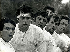 Exposition sur le rugby dans le Gers au XXe siècle aux Archives départementales. - Agrandir l'image (fenêtre modale)