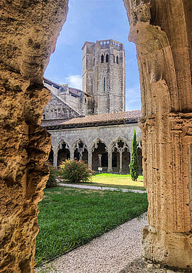 La Collégiale de La Romieu classée à l'Unesco est un des sites incoutournables dans le Gers - Agrandir l'image (fenêtre modale)