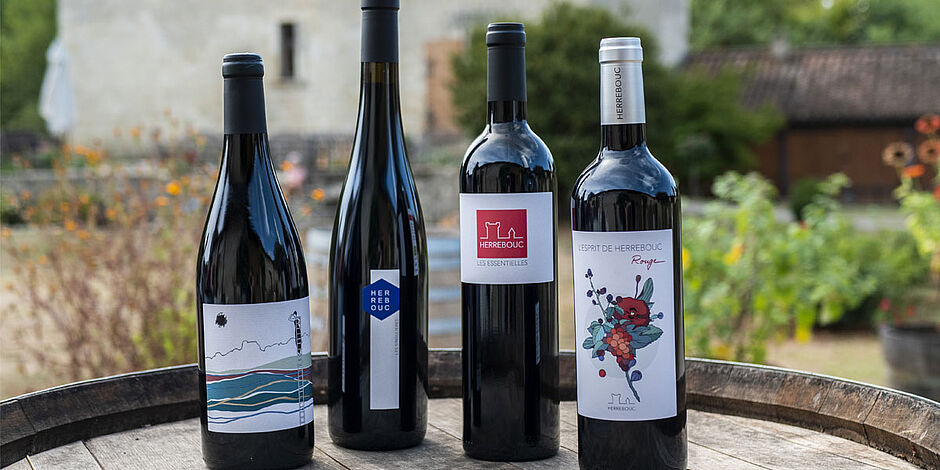 Le domaine de Herrebouc propose 3 gammes de vin - Agrandir l'image (fenêtre modale)