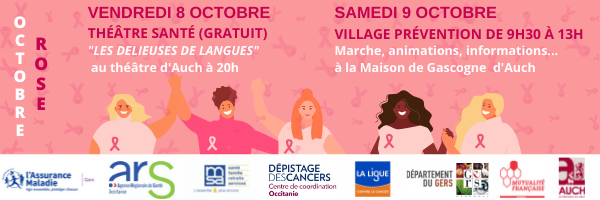 Octobre rose 2021 dans le Gers : animations les 8 et 9 octobre à Auch