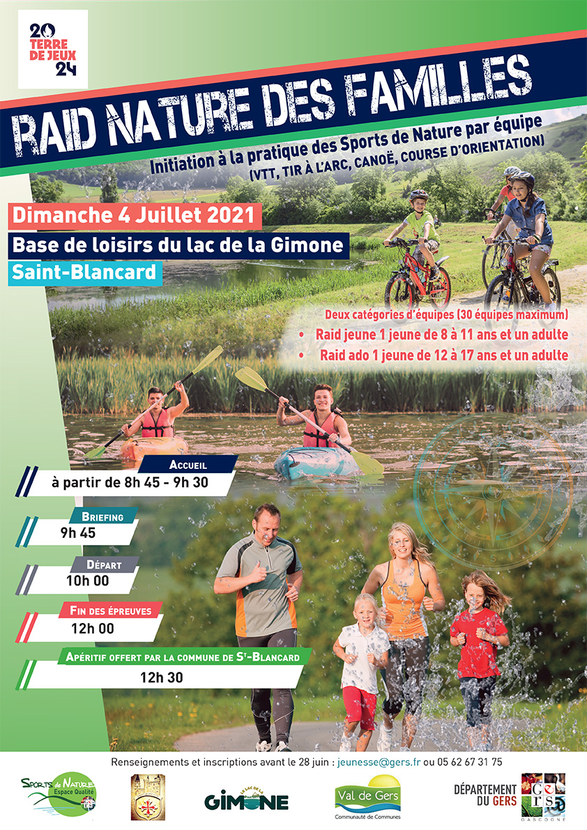 Affiche du Raid Nature des familles 2021